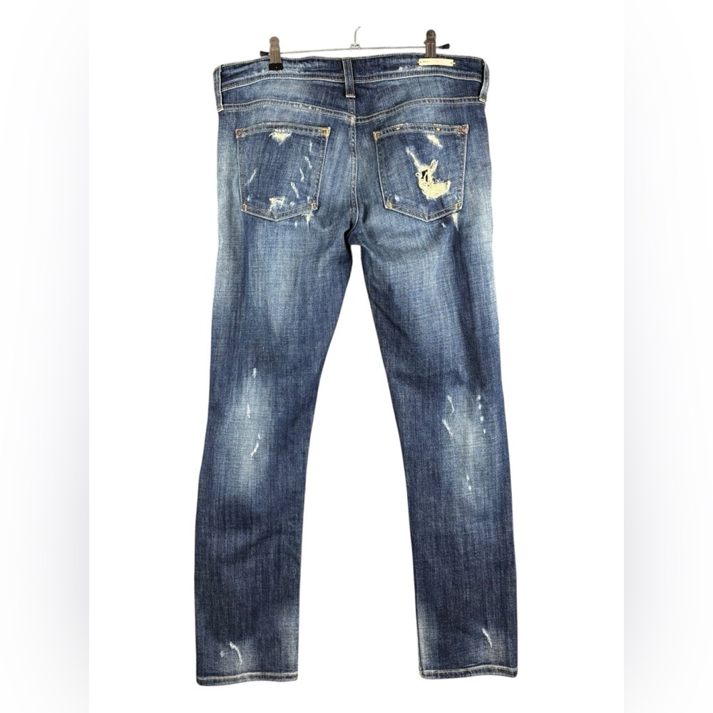 EUC Pilcro and the Letterpress Women's Distressed Mid-rise Straight Leg Jeans 27 - Picture 10 of 14